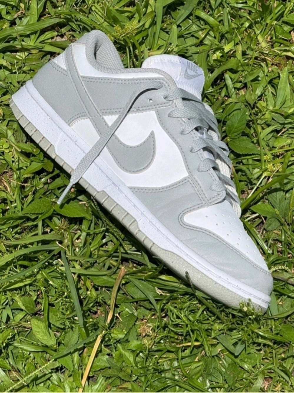 Nike Women's Low Top Sneakers White and Light Gray